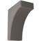 Ekena Millwork 5 1/4"W x 10"D x 12"H Clarksville Wood Vintage Decor Bracket, Reclaimed Grey BKTWD05X10X12CVGY - alternate 1